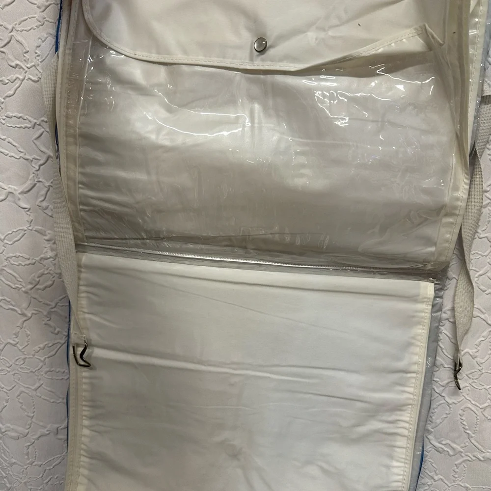 Vintage 1980s Saks Fifth Avenue Garment Bag w/ shoe storage - New w/ Paperwork